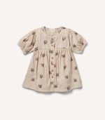 Crinkle Button Dress - 图片 5